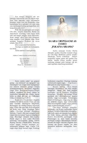 Chu ringako watna sikama (West Bengal Garo ChristianTracts)